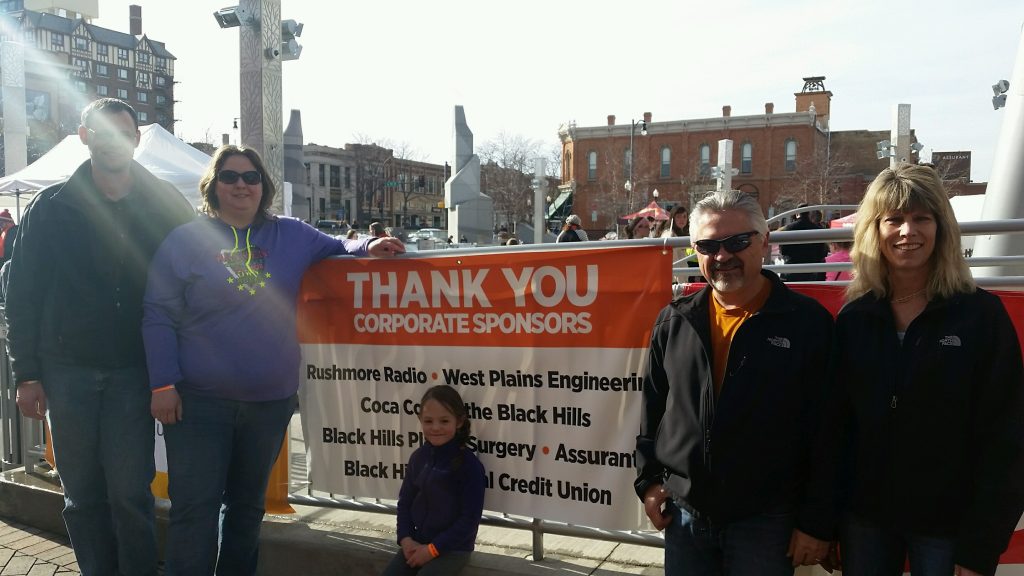 WPE staff and their families at the 2016 Black Hills Energy Walk for Warmth